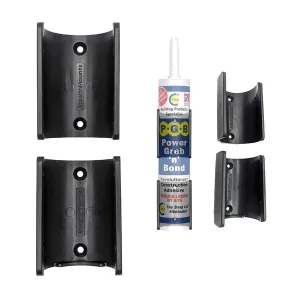 Tool Mount - StealthMounts Caulking Tube Mounts (4 Pack), OM-TBE-BLK-4