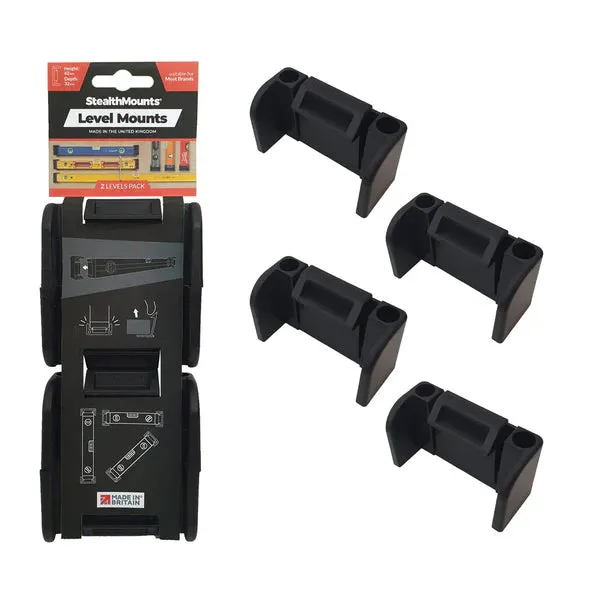 Tool Mount - StealthMounts Caulking Tube Mounts (4 Pack), OM-TBE-BLK-4