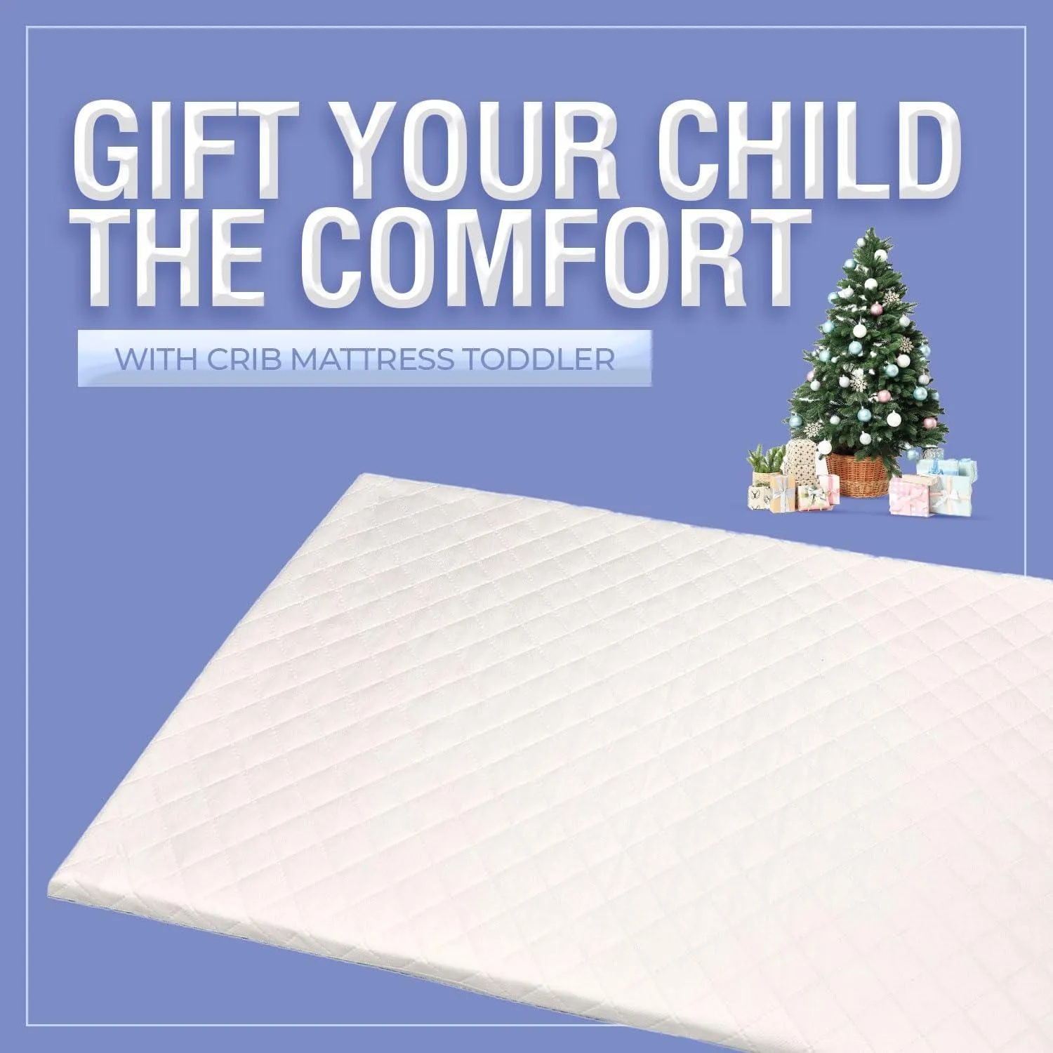 Tutti Bambini Crib Mattress - Toddler & Infant Foam Mattress - (80.5L x 51W x 5H cm)