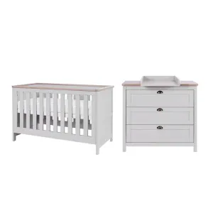 Tutti Bambini Verona 2 Piece Room Set - Dove Grey/Oak