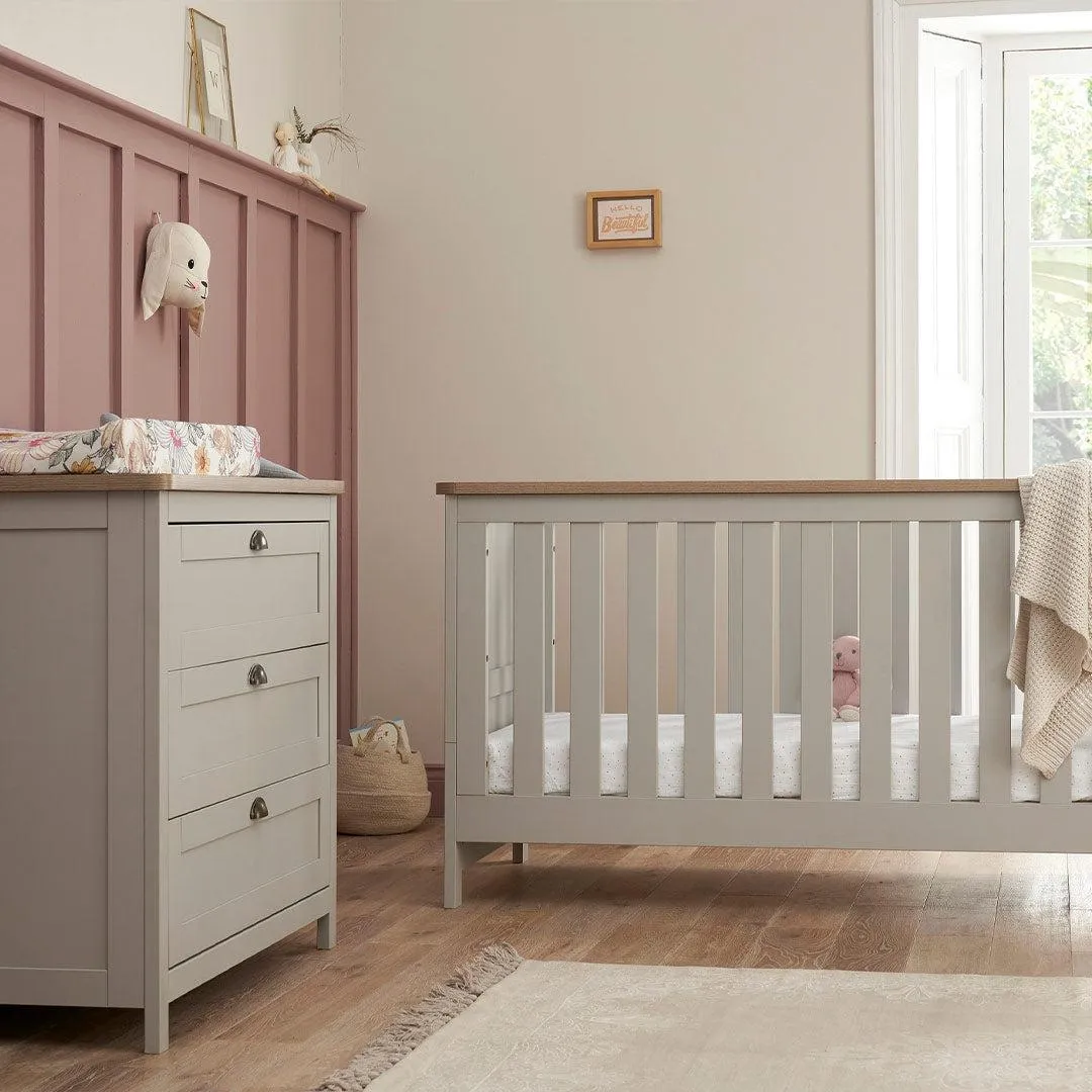 Tutti Bambini Verona 2 Piece Room Set - Dove Grey/Oak