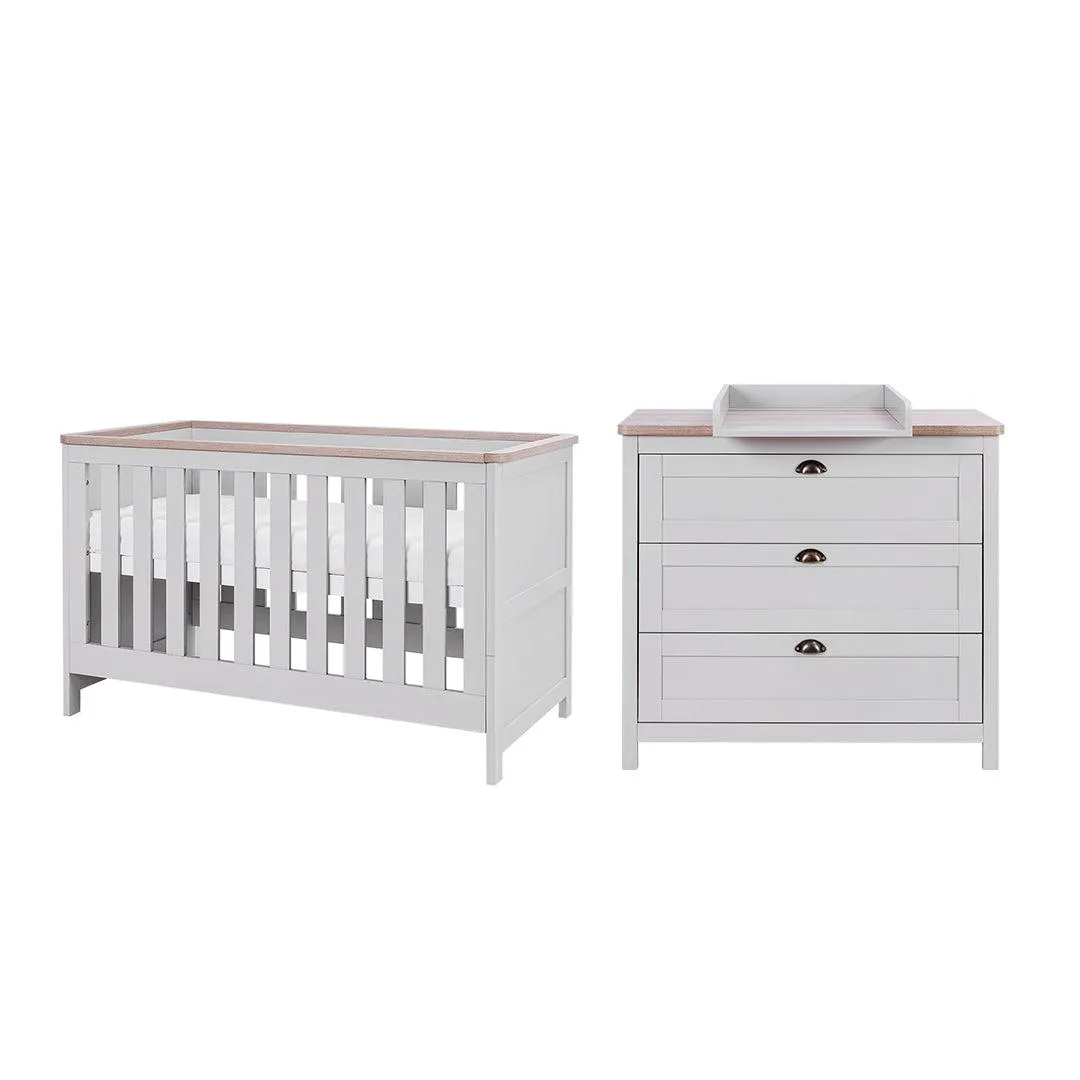 Tutti Bambini Verona 2 Piece Room Set - Dove Grey/Oak