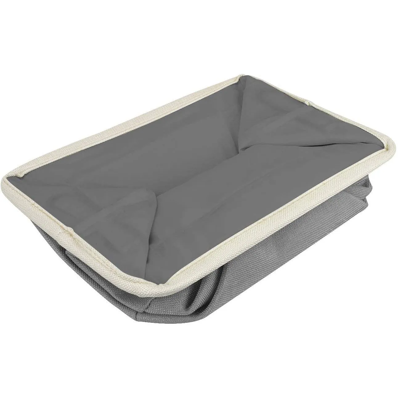 Twill Storage Basket Set - "Live, Love, Laugh" - (Stylish Text)