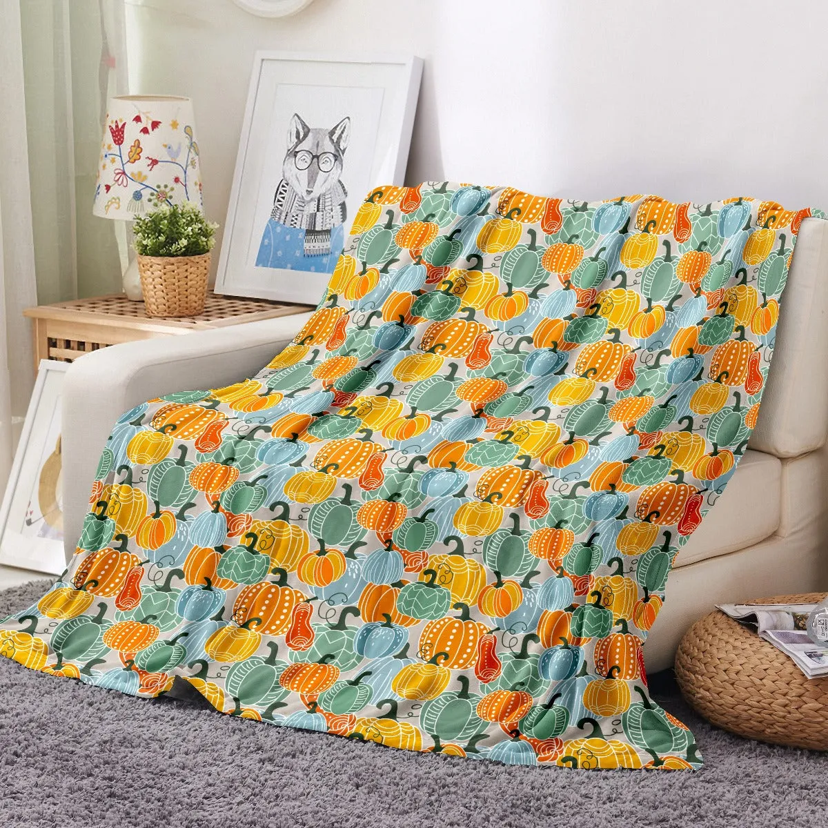 Ultra Soft Oversized Plush Holiday Throw Blanket - Stylish Home Décor for Bed or Couch
