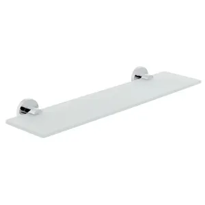 VADO Elements 558mm Frosted Glass Shelf in Chrome