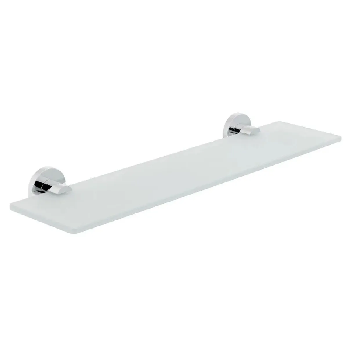 VADO Elements 558mm Frosted Glass Shelf in Chrome