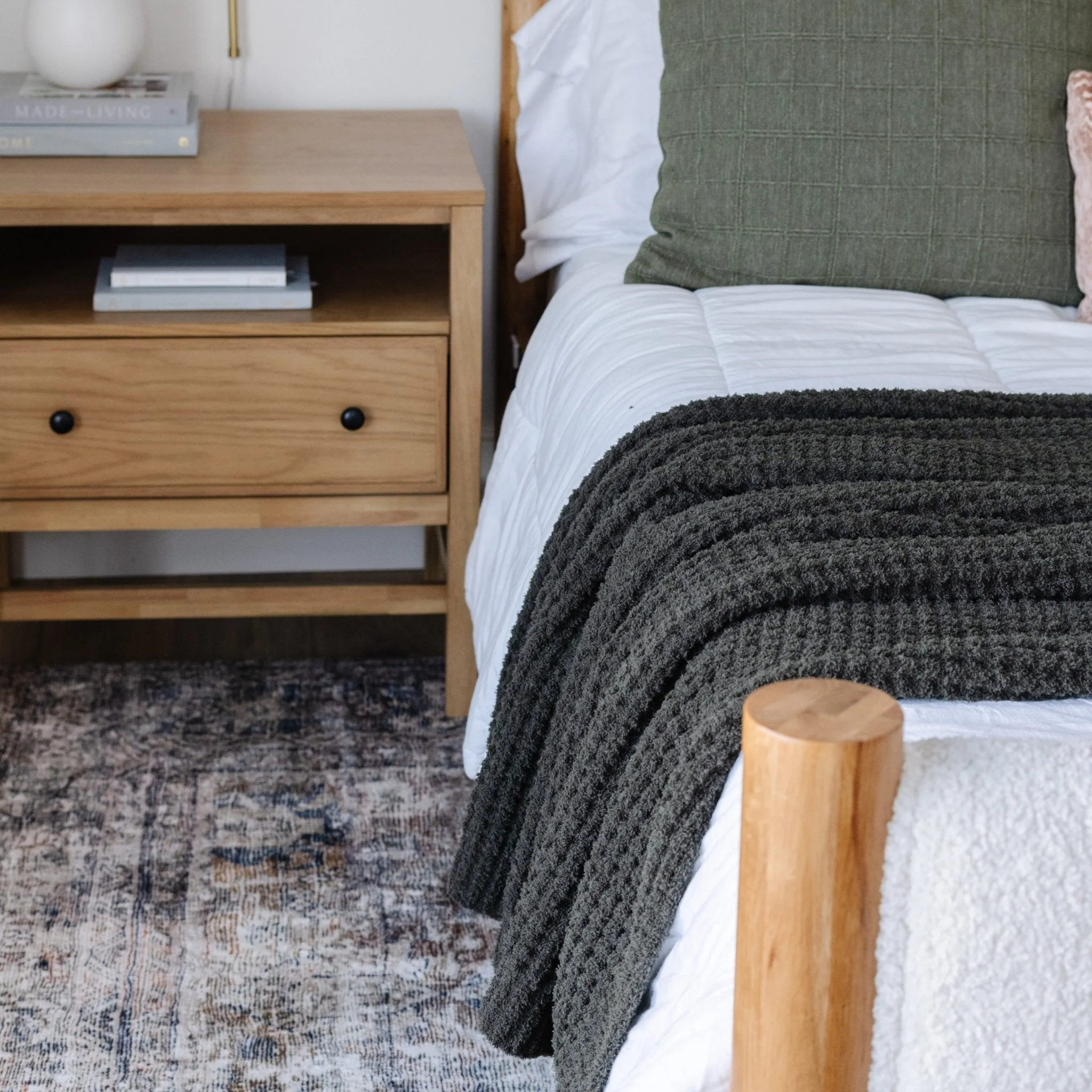 WAFFLE KNIT KING BLANKETS