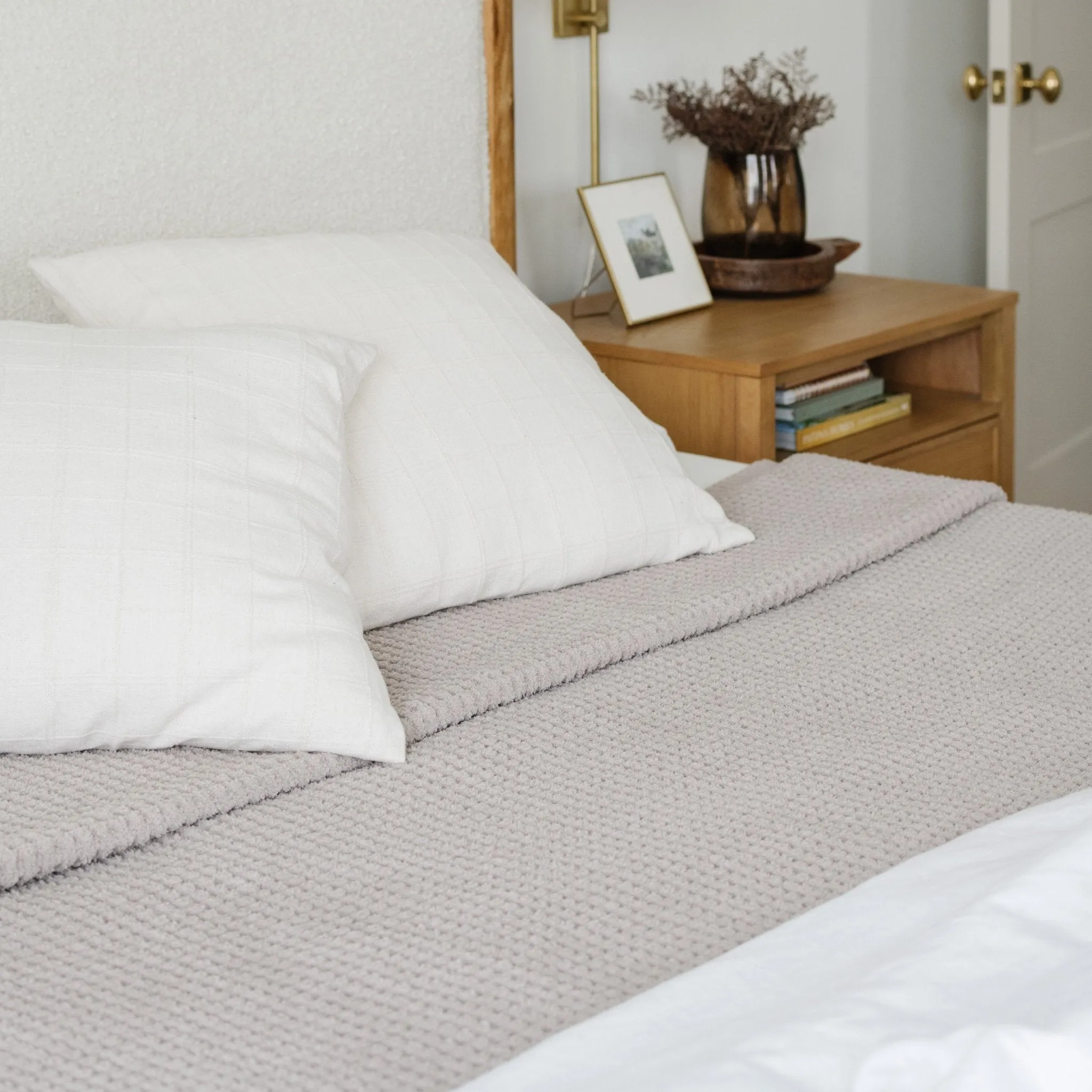 WAFFLE KNIT KING BLANKETS