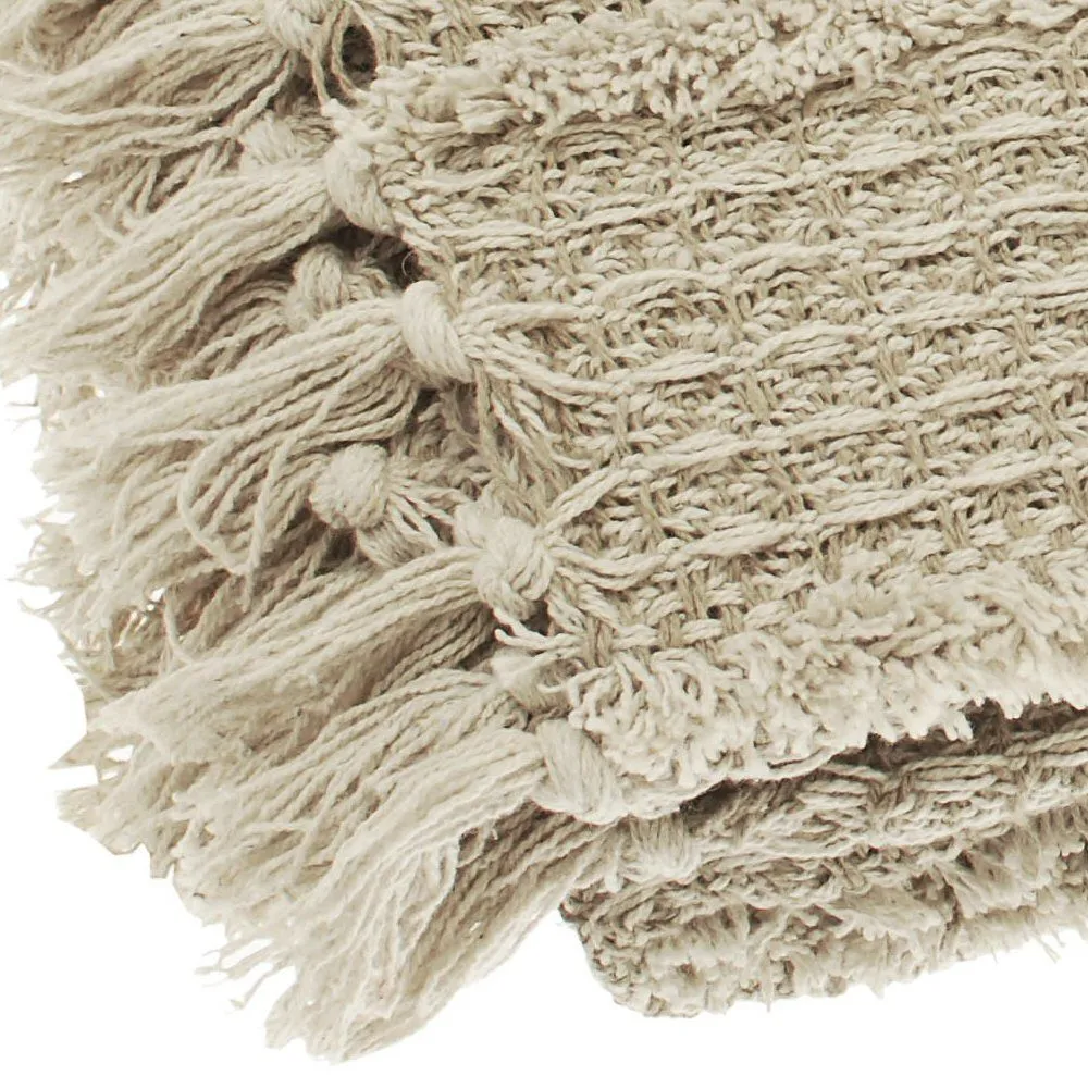 Walton & Co. 152cm Tufted Recycled Cotton Throw