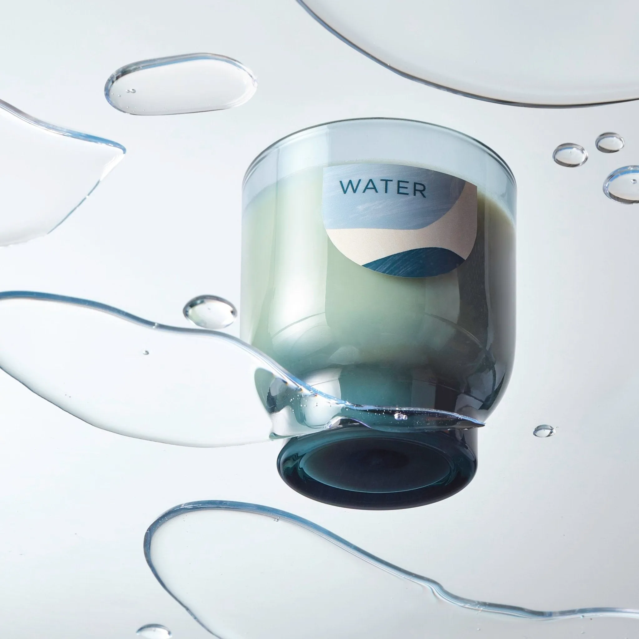 Water Element Glass Candle