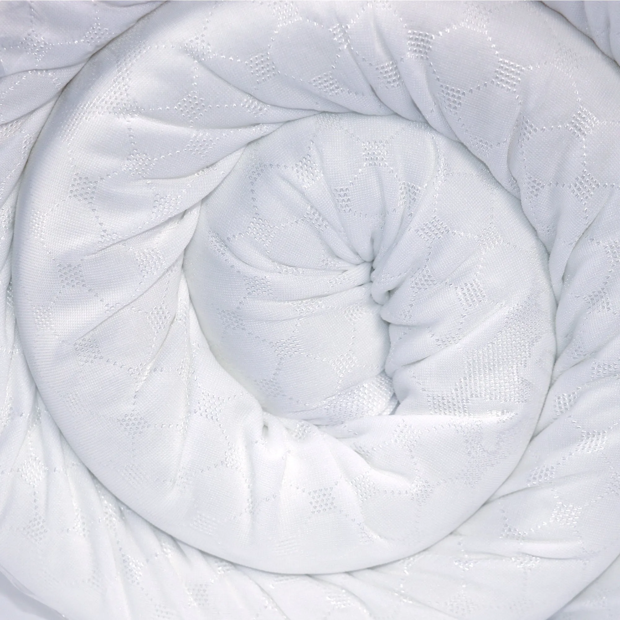 White Memory Foam Mattress Topper - 180x200 with 5cm Thickness
