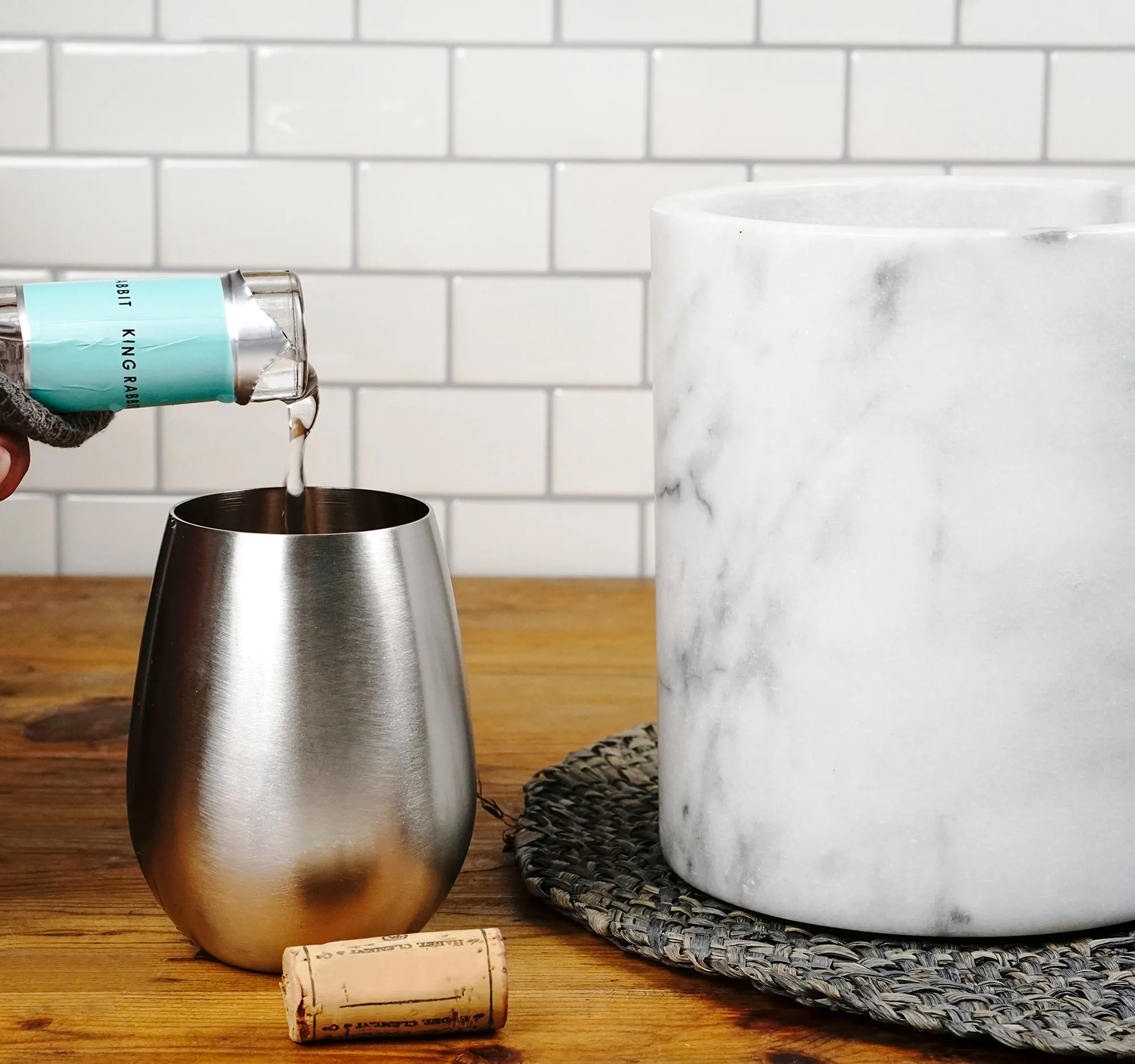 Wine Cooler/Tool Holder - Marble
