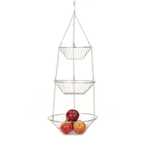 Wire Hanging Basket, Chrome